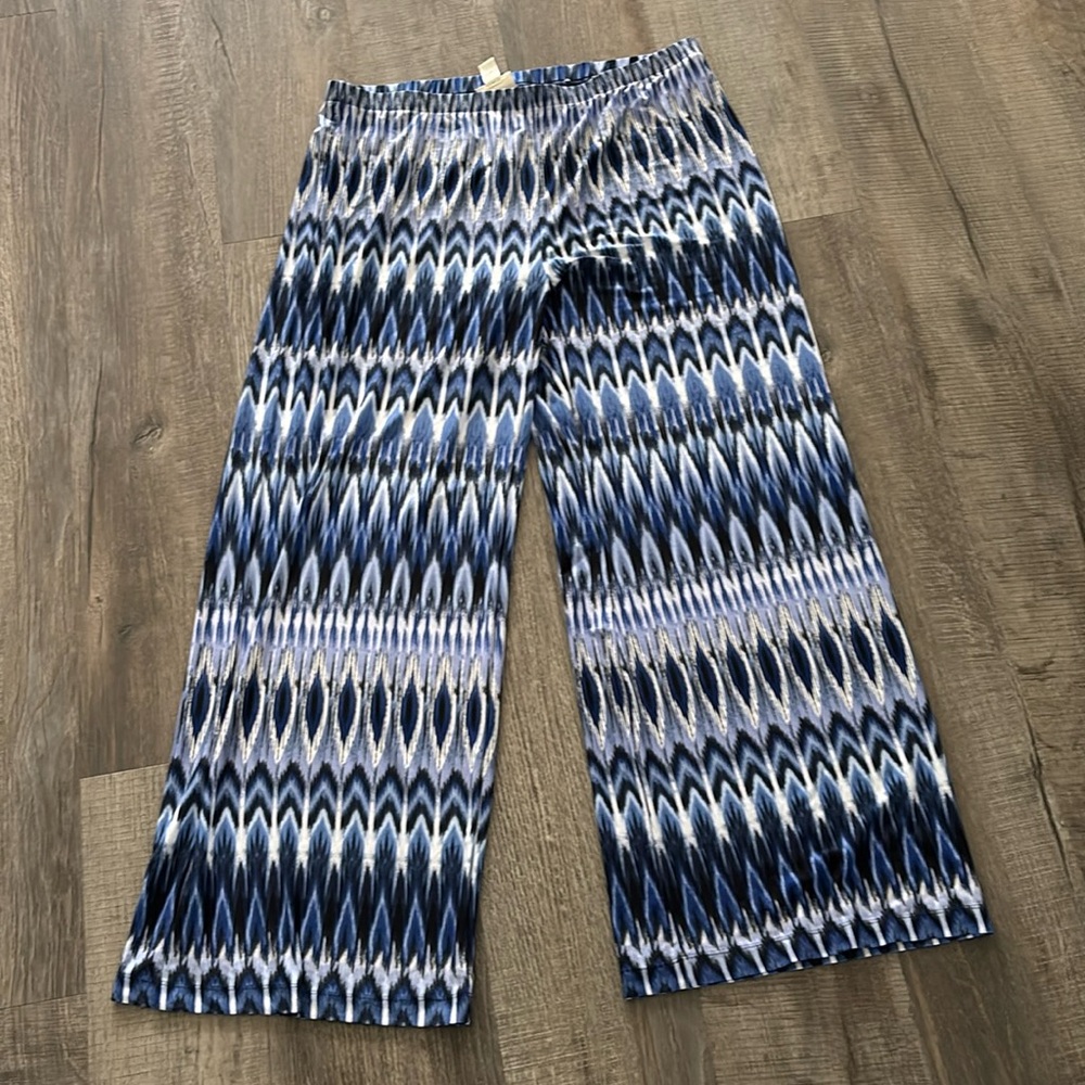 Chico’s Casual Elastic Waist XL (Chico’s sizing 3) Wide Leg